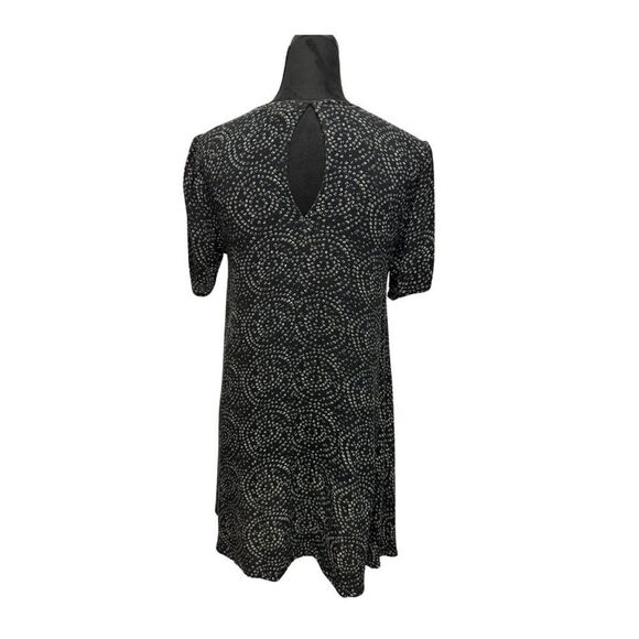 💎 Anthropologie Staring at Stars Trapeze Dress Black - Picture 3 of 10